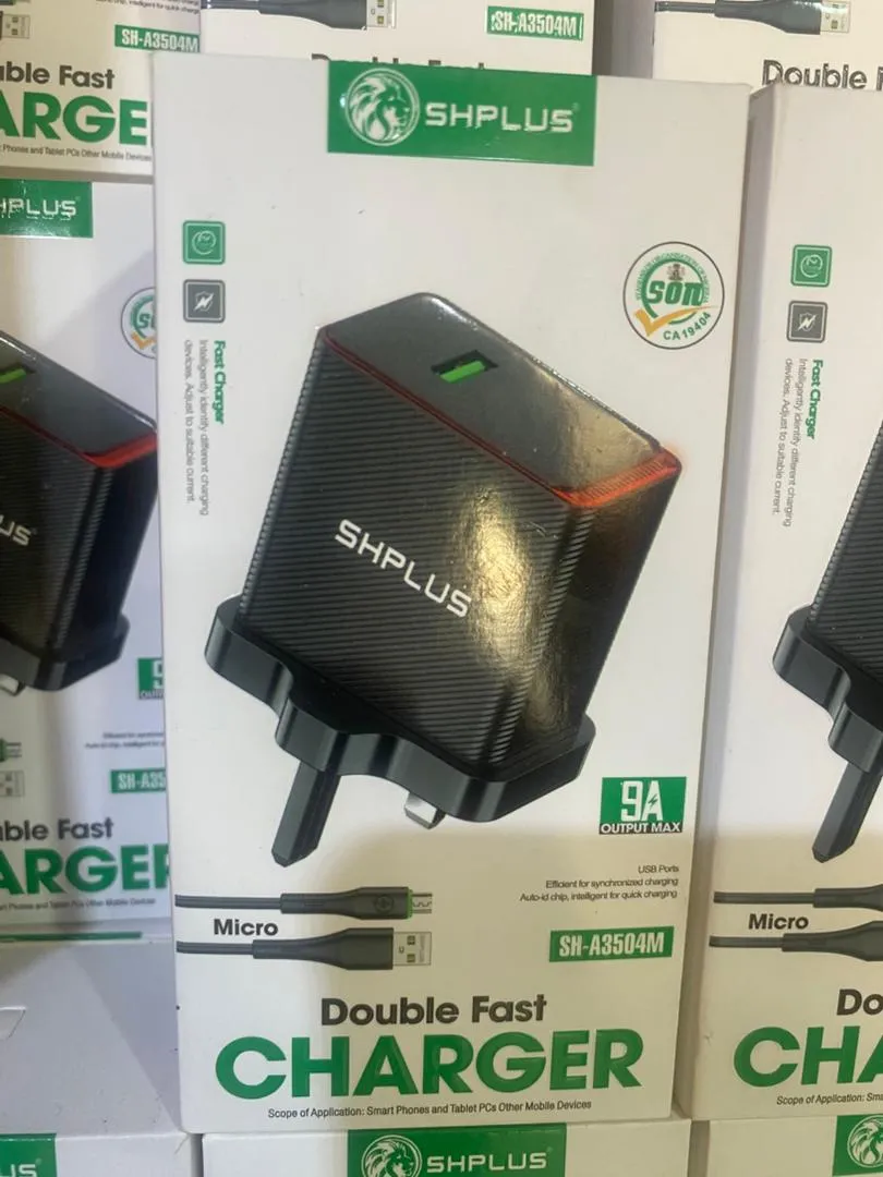SHPLUS 9A MAX DOUBLE FAST CHARGER